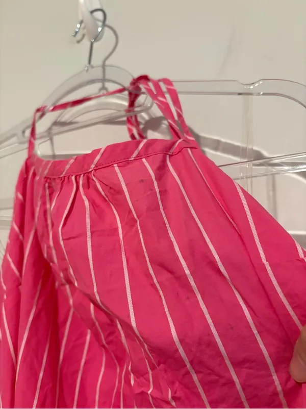 A New Day Sleeveless Shift Mini‎ Dress pin Striped Pink White Size medium - Image 7