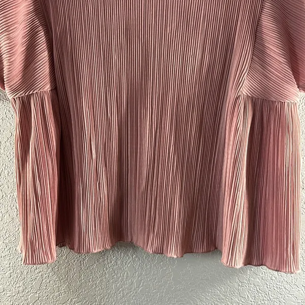 Madewell Texture & Thread Micropleat Top in Vintage Mauve - Image 7