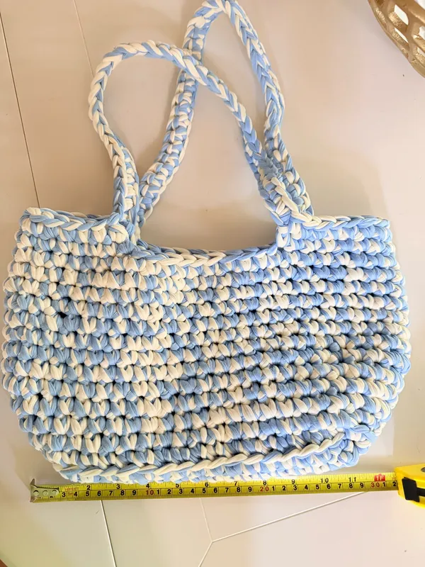 Crochet bag Blue - Image 5