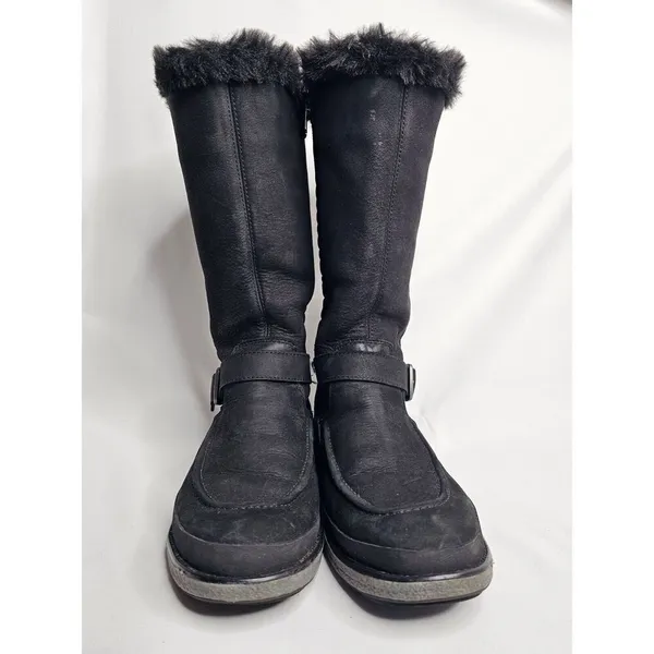 Merrell Women’s Black Tremblant Ezra Tall Polar Waterproof Fur‎ Lined Boots 5.5 - Image 3