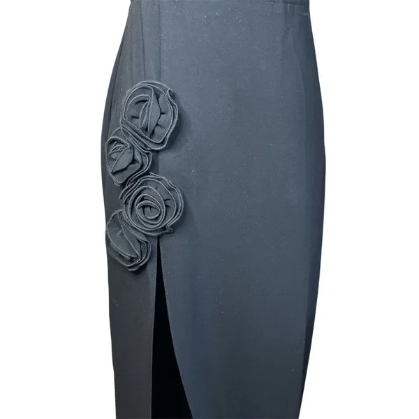 Amanda Uprichard x REVOLVE Wolfe Gown in Black Small New Womens Maxi Dress - Image 9