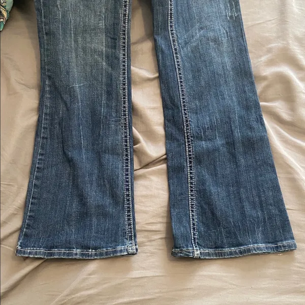 Grace In LA Bootcut Bling Pocket Jeans - Image 4