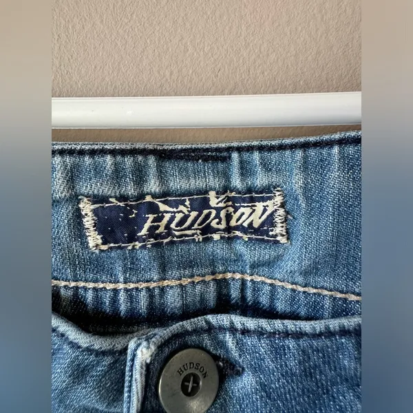 Hudson Jeans Vintage Women’s Double Button Bootcut Light Denim Jeans Size‎ 27 - Image 2