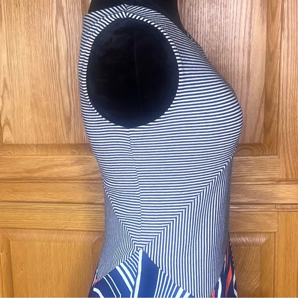 Maeve x Anthropologie Cameron Geometric Sleeveless Asymmetrical‎ Dress Size XS - Image 11