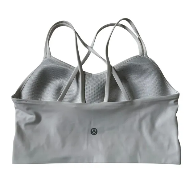 Lululemon White Lightly Padded Sports Bra Women Size 6 | 54-18 - Image 2