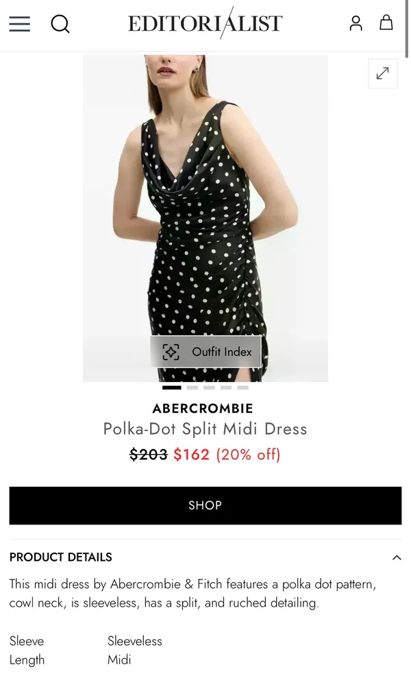 Abercrombie Dress Midi Satin - Image 8