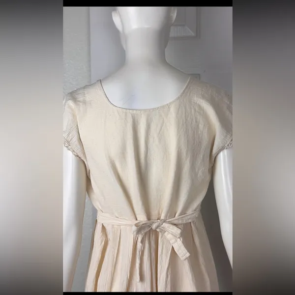Unbranded Cream Crochet Dress - Image 4