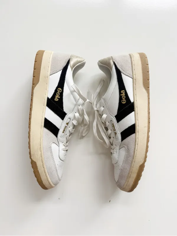 Gola Classics Hawk Leather Sneakers Size 9.5 White - Image 4
