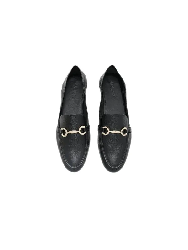 Arezzo Women's Leather Emma Loafers Black 9.5B - Image 11