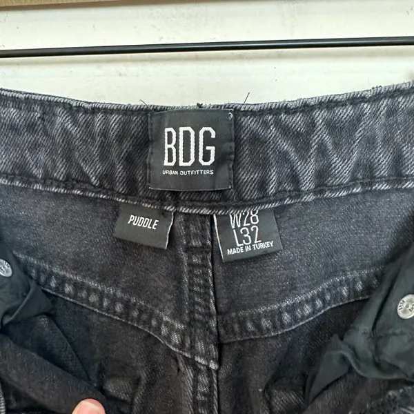 NWT - Urban Outfitters Puddle High Waist Denim Wide Leg Jean Goth Grunge - Image 10