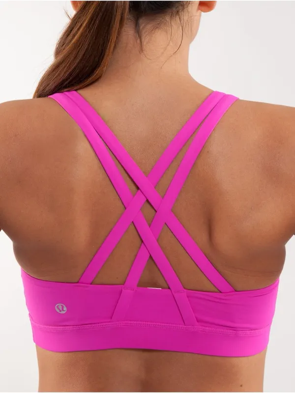 LULULEMON Energy Paris Pink Criss Cross Sports Bra - Image 2