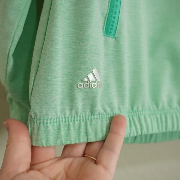 Adidas Women's Size Small Mint Green Golf Outdoor Full Zip Lightweight Jacket - Image 3