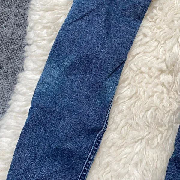 Hollister Blue Denim High Rise Super Skinny Jeans Distressed Casual Grunge - Image 7