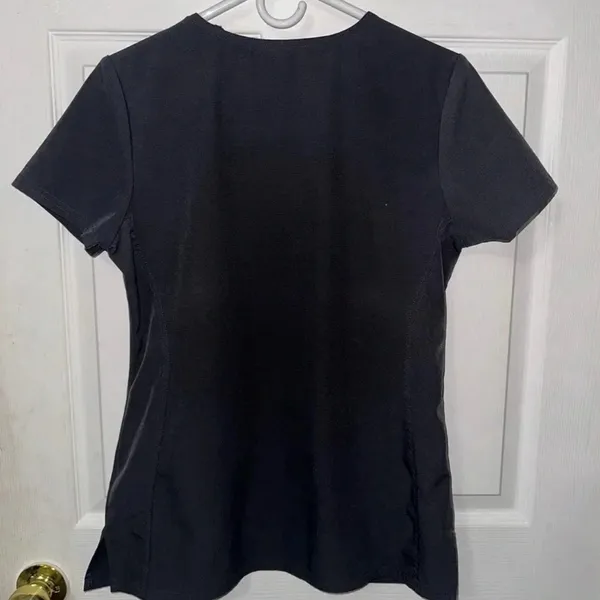 HeartSoul Women's Black Short Sleeve Scrub Top - Image 3