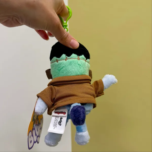 Disney Bluey Halloween Bundle 2 Backpack Purse Clip Plush Charm Bat Frankenstein - Image 6