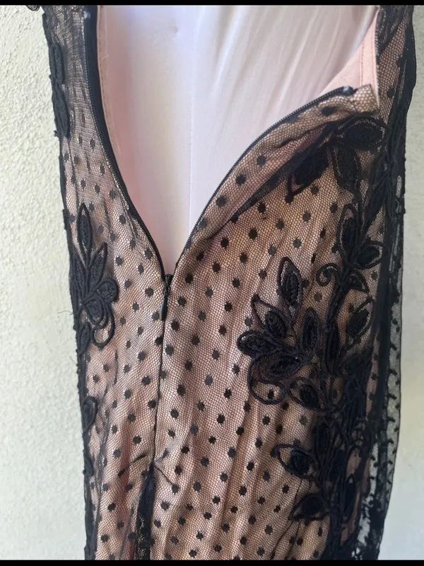 Free people Sheer Black Lace Overlay Mini Dress - Image 7