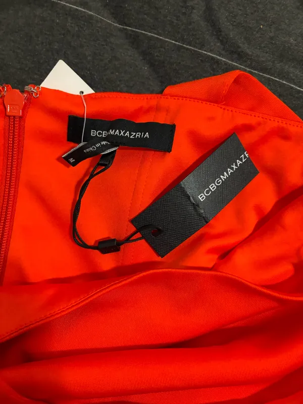BCBGMAXAZRIA Dress orange cut out dress - Image 3