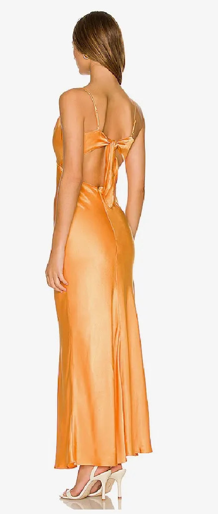 Bardot Malinda Slip Dress Tangerine - Image 3