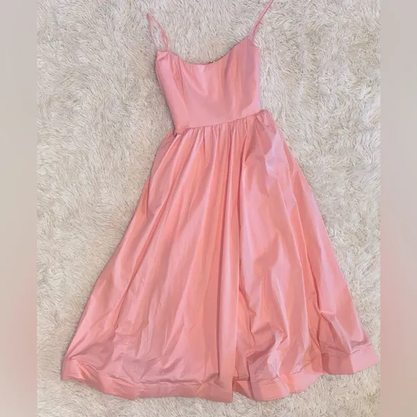 NWOT HOUSE OF CB LOLITA Apricot Corset Fit & Flare Midi Sundress Sundress XS - Image 8