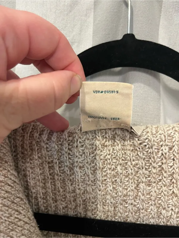 Sundance Men’s Zip-Up Shawl Collar Sweater - Light Beige - Image 4