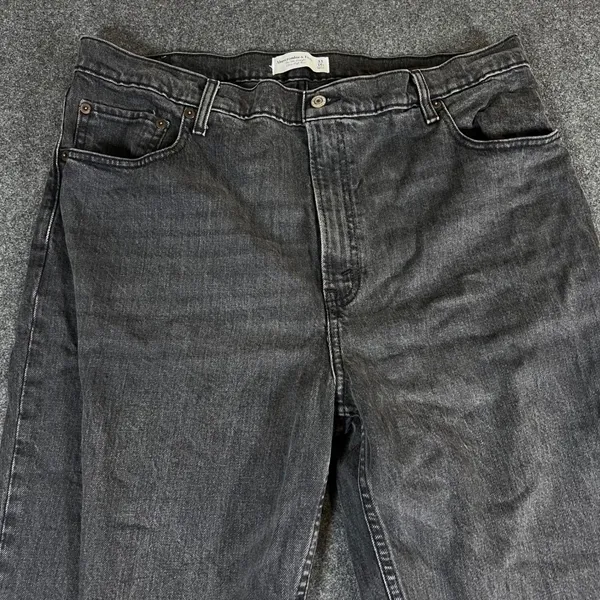 Abercrombie & Fitch 90s Straight Ultra High Rise Jeans Washed Black 33 16R - Image 8