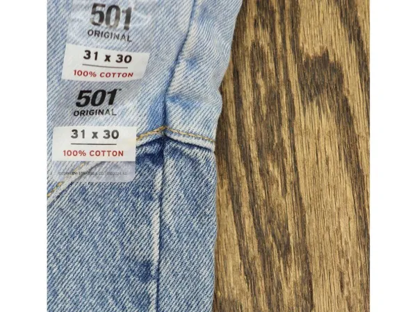 NWT Levi's 501 Fly High Rise Straight Jeans 94417273 County Fair Blue 31 x 30 - Image 13