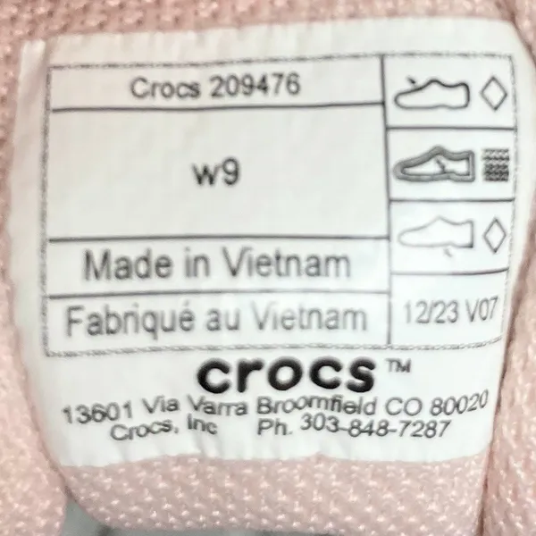 LiteRide by CROCS Light Gray & Pink Sneaker Women's Size 9W EUC - Image 8