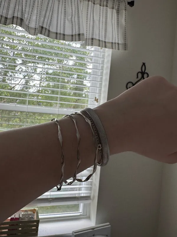 Set of three bangles Silver - Image 2