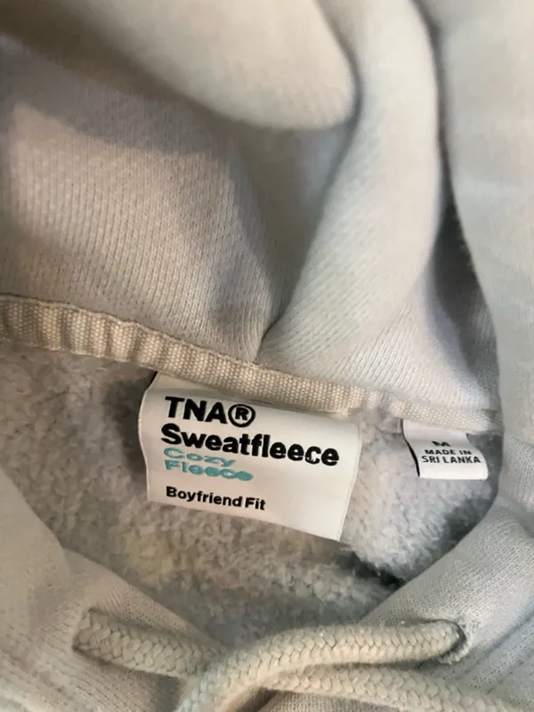 TNA Cozy Hoodie Blue Size M - Image 3