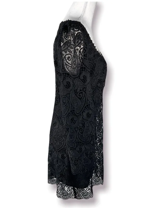 Anthropologie Maeve Embroidered Lace Mini Dress: Size 0 - Image 6