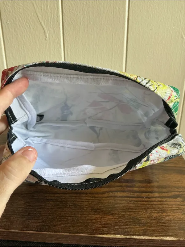Vintage Rare MOMA X Jackson Pollack NWT Medium Cosmetic Makeup Zip Bag Pouch - Image 4