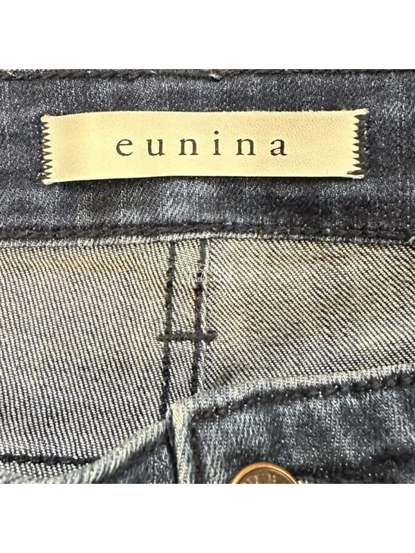 Eunina Low Rise Skinny Distressed Asymmetrical Raw Step Hem Ankle Jeans Size 29 - Image 5