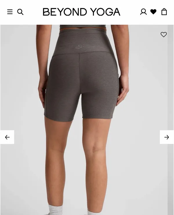 Beyond Yoga Shorts Spacedye Biker Keep Pace 5" - Image 3