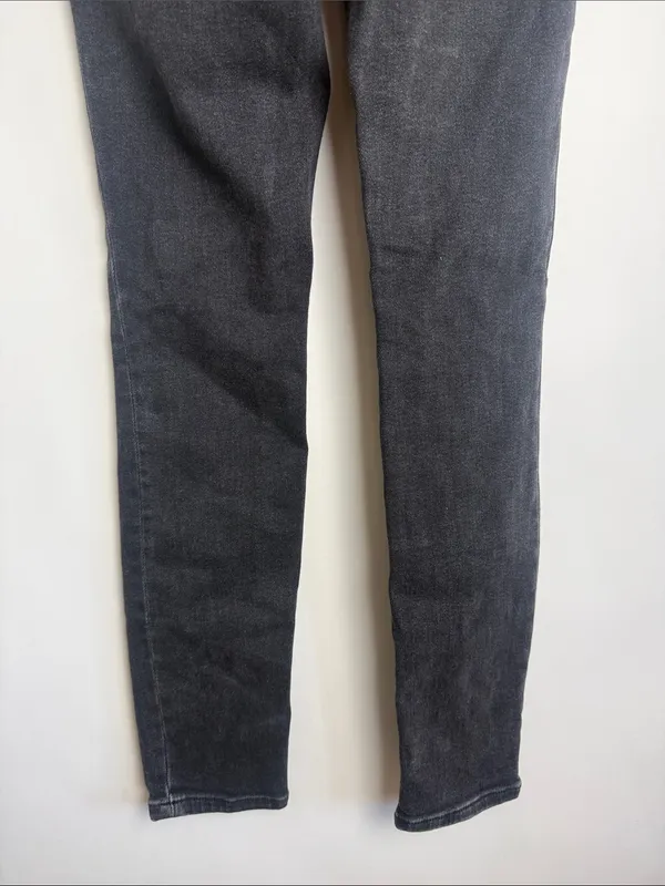 Good American Good Classic High Rise Ankle Denim Jeans Faded Black Size 6/28 - Image 6