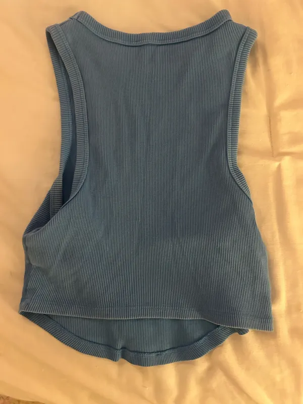Aerie Blue Tank Top Ribbed - Image 2