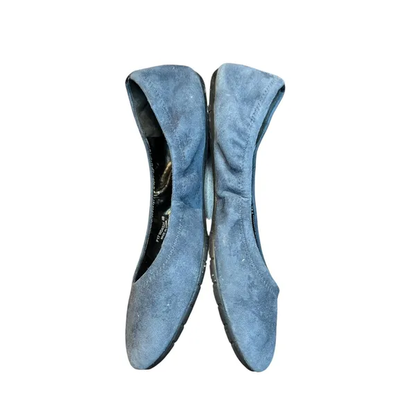 Cole Haan Grand.OS Womens 8 Blue Suede Ballet Flats Comfort Casual W04526 - Image 5