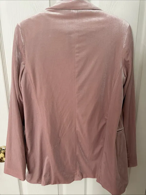 Forever 21 Dusty Rose Velvet Blazer velvet medium - Image 4