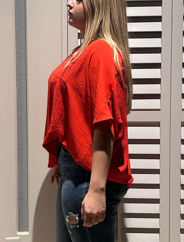 JODIFL Blouse Oversized Red - Image 3