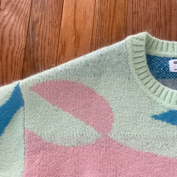 floral abstract funky Cotton On sweater - Image 7