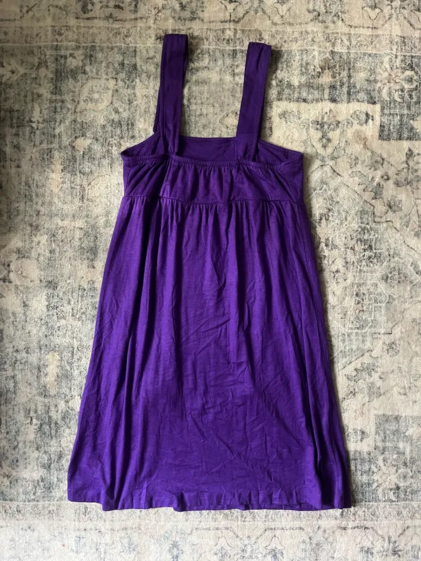 Purple Dress with Buttons - Image 4