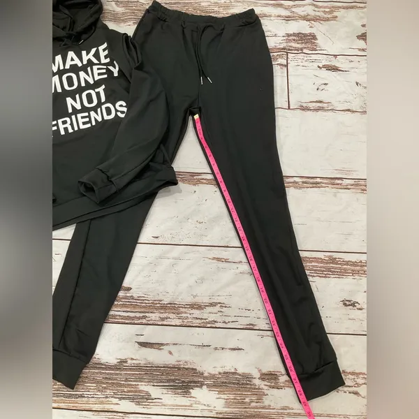 Make Money Not Friends Hoodie And Pants‎ Set - Image 2