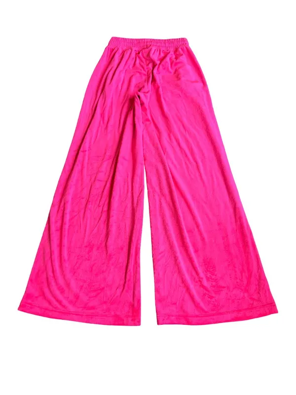 Offline by Aerie Pink Wide Leg Sweat Pants Velvet Stretch Velour Size XS Women's - Image 8