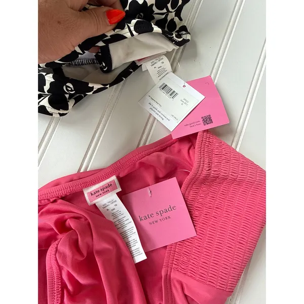 NWT Kate Spade Two Piece Swimsuit Bikinis Halter Bathing Suit Beachy BUNDLE XL - Image 5