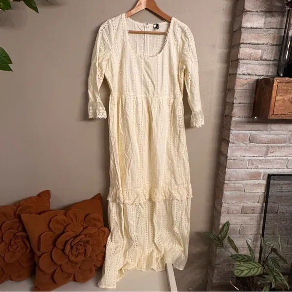 VERO MODA Cream Maxi‎ Dress - Image 4