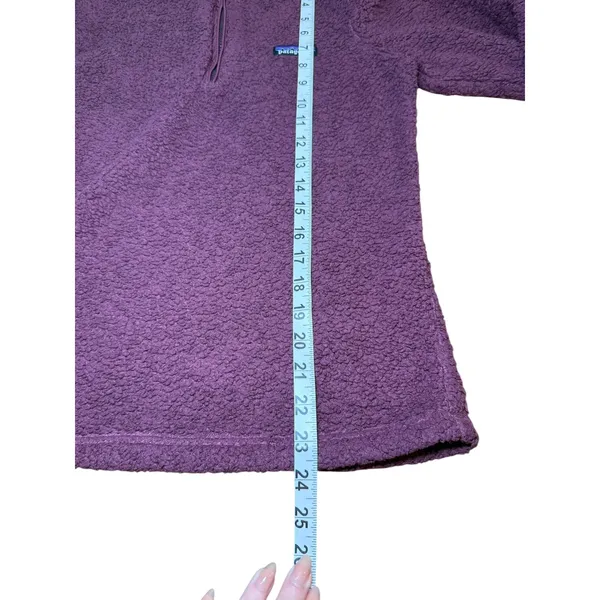 Patagonia Women's XS Fuzzy‎ Fleece Pullover Sweater Marsupial Berry - Image 8