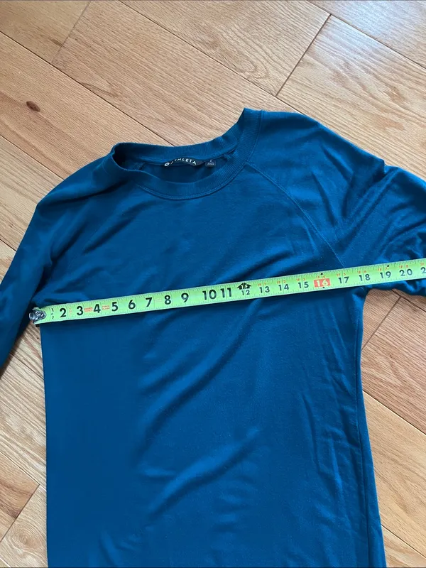 Athleta Teal Long Sleeve Shift Dress - Image 6