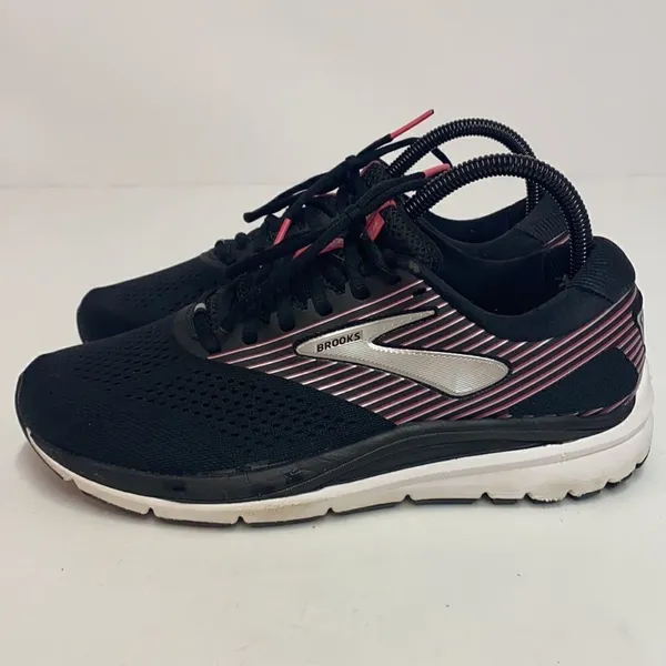 Brooks‎ Addiction 14 Women's Black/Hot Pink/Silver Size 8.5M B64 - Image 3