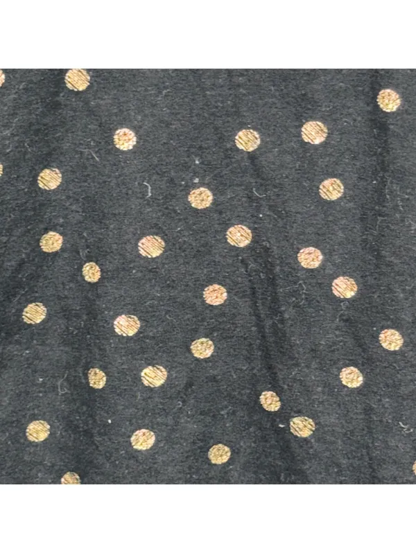 A New Day Women’s Black Metallic Gold Polka Dot Tank Top Size Small - Image 3