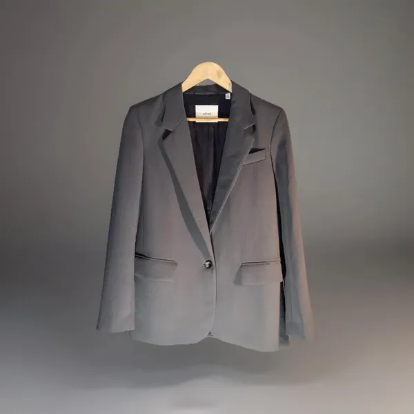 Aritzia Wilfred Crepette Blazer jacket XS Gray - Image 8