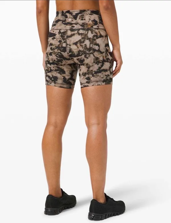 Lululemon Wunder Train High-Rise Short 6" Dispersed Light Raw Linen Multi 8 - Image 10